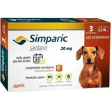 Antipulga Simparic 20 Mg 5 A 10 Kg - 3 Comprimidos