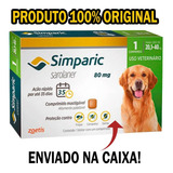 Antipulgas Simparic 80mg Para Cães 20 A 40kg 1 Comprimido