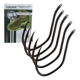 Anzol 10/0 Crown Super Cat Fish Com Fisga - 5 Pçs