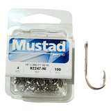 Anzol De Pesca Mustad 92247 Número 4 En Caixa De 100 Unidades