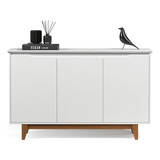Aparador Buffet Balcão Café Sala Jantar Estar Flow - Branco