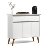 Aparador Buffet Retro Zeus 3 Portas Promo Pes Palito Coffee
