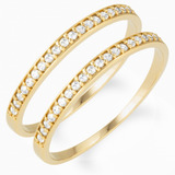 Aparador De Aliança Ouro 18k Anel Feminino Diamantes O Par