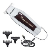 Aparador De Pelo Kemei Km-9163 Prateado 110v/220v