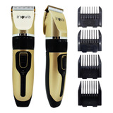 Aparador De Pelos Cortador Cabelo Barbeador Sem Fio Inova Cor Dourado 100v/240v