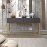 Cinza/dourado