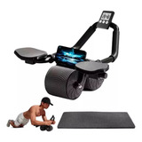 Aparelho Aeróbico De Abdominais Bbg Rebound Roller Wheel Preto