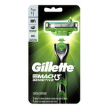 Aparelho De Barbear Gillette Mach3 Sensitive