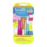 Aparelho De Depilação Gillette Venus Tropical 3 Unidades