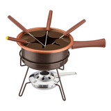 Aparelho De Fondue Antiaderente Aspen Chocolate 1l Conjunto