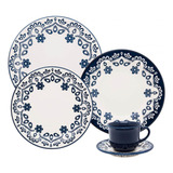 Aparelho De Jantar De Porcelana Floreal