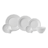 Aparelho De Jantar Schmidt Pomerode Branco 42 Peças + Bowl Liso