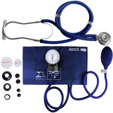 Aparelho De Pressão Arterial Manual Com Estetoscópio Azul