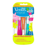 Aparelho Feminino Venus Tropical Gillette Com 3 Unidades