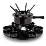 Aparelho Fondue Base Giratória Carroussel Panela Esmaltada
