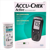 Aparelho Medidor De Diabetes Glicemia + 50 Tiras Accu Chek