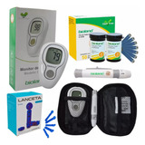 Aparelho Medir Glicose 50 Tira Glicemia Diabetes 100 Lanceta