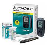 Aparelho Medir Glicose Diabetes Accu-chek Active C/ 50 Tiras