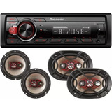 Aparelho Mp3 Pioneer Mvh-s218bt + Kit Falante Bravox 6 E 6x9