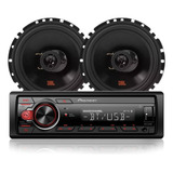 Aparelho Pioneer Mvh S218bt Bluetooth + 2 Alto Falante Jbl 6