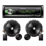 Aparelho Pioneer Mvh-x3000br Bluetooth + Kit 2 Vias 120w Rms