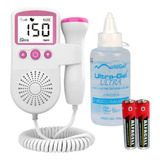 Aparelho Portátil Ouvir Coração Batimentos Bebe + Gel 