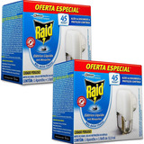 Aparelho Repelente Elétrico Líquido Raid + Refil 32,9ml 2uni