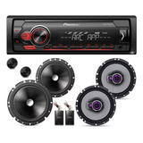 Aparelho Som Pioneer Mvh-s118uibr + Kit 2 Vias + Falantes 6