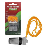 Apito De Metal Para Esportes Com Cordao 2 Unidades Oferta