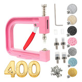 Aplicadora Rosa + 400 Perolas E Rebite
