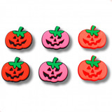 Aplique Abobora Halloween 40x35mm Emborrachado Com 50 Peças Cor 103 - Colorido