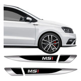 Aplique Adesivo Lateral Volkswagen Polo Msi Cromado