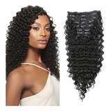 Aplique Cabelo 100% Humano Cacheado Tic Tac 50cm 100grs 7t