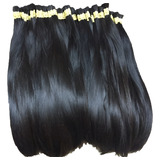 Aplique Cabelo Humano Natural Brasileiro Liso 70/75cm -100gr