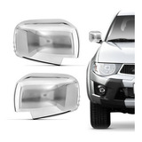 Aplique Capa Cromada Retrovisor L200 Triton 08 09 10 11 12