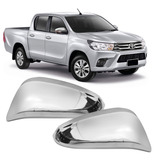 Aplique Capa Maçaneta Retrovisor Cromado Hilux 2016 2017 4p