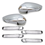 Aplique Cromado Kit Maçaneta Retrovisor Gol G6 G7 G8 4pts