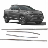 Aplique Cromado Pestana Externa Janela Fiat Toro 2016 2022