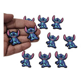Aplique Emborrachado Stitch 10 Unidades Para Artesanatos