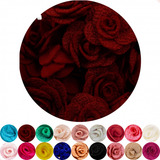 Aplique Flor De Tecido Em Poliéster Kit Com 100 Uni - 3cm