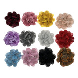 Aplique Flor De Tecido Poliester P/ Artesanato 35 Pcs Lfh
