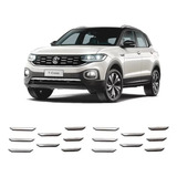 Aplique Friso Cromado Grade T-cross Cromadinhos