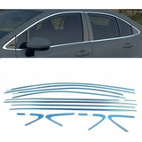 Aplique Friso Cromado Janela Pestana Corolla 2020 Kit 12 Pçs