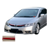 Aplique Friso Grade Honda Civic 2008/2011 Detalhe Sport