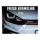 Aplique Friso Vermelho Gti Para Golf Mk7 Tsi