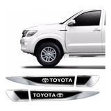 Aplique Lateral Toyota Hilux Resinado Cromado