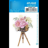 Aplique Litoarte - Apm8-1301 Papel E Mdf 8cm Câmera Antiga