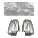 Aplique Retrovisor Led Pisca L200 Triton 2017 2022 Cromado