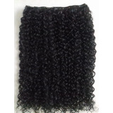 Aplique Tic Tac Cabelo Cacheado 3a Humano 70cm 100gr 2 Telas