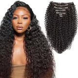 Aplique Tic Tac Cabelo Cacheado Bio Fibra 200gr 7 Peças 60cm